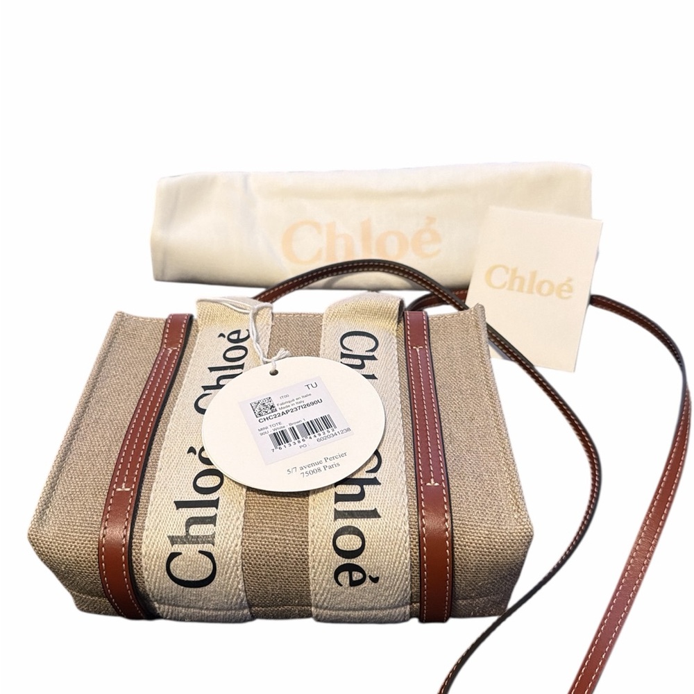 Chloè Beige and Brown Mini Tote Bag - Picture 2 of 2